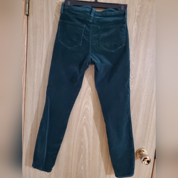 L'agence Margot High Rise Skinny Cords Jeans Hunter Green Size 25 - Picture 5 of 6